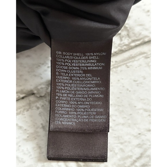 The North Face Nuptse 700 Mens Large Black Buffalo Check Goose Down Puffer Vest - Picture 6 of 8